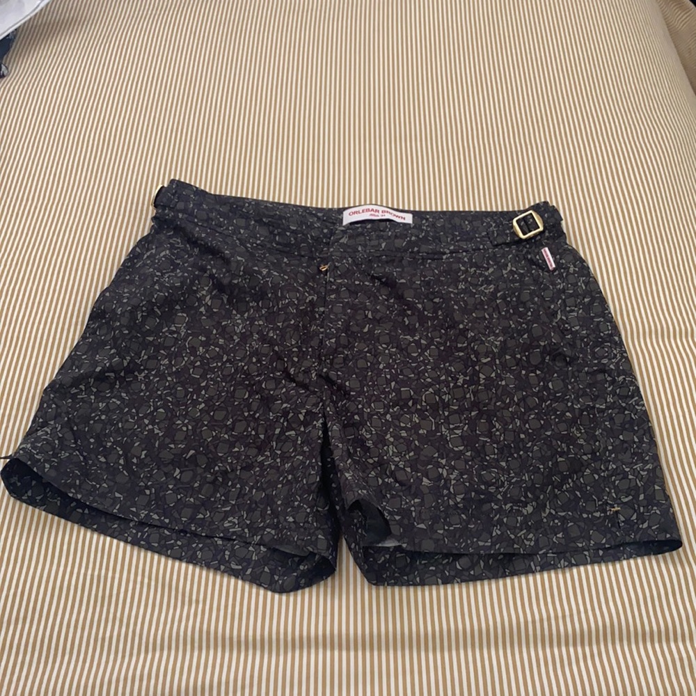 COPY - Orlebar Brown Setter X olive swim shorts